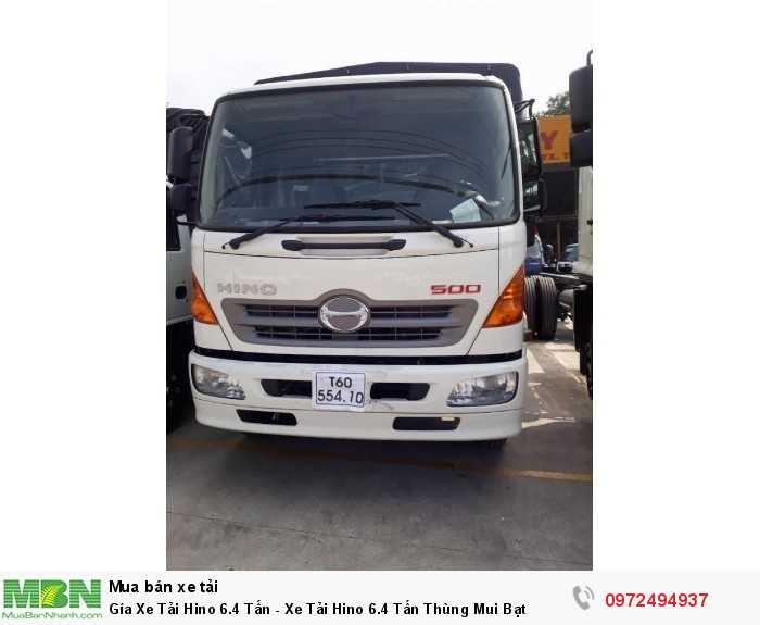 Gía Xe Tải Hino 6.4 Tấn - Xe Tải Hino 6.4 Tấn Thùng Mui Bạt