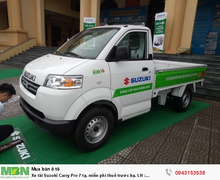 Giá xe tải Suzuki Carry Pro - Suzuki 7 tạ, miễn phí thuế trước bạ.