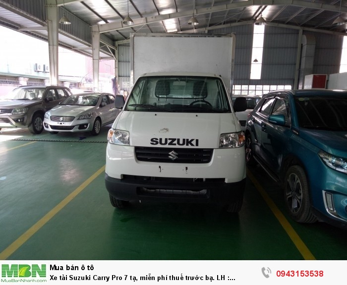 Giá xe tải Suzuki Carry Pro - Suzuki 7 tạ, miễn phí thuế trước bạ.