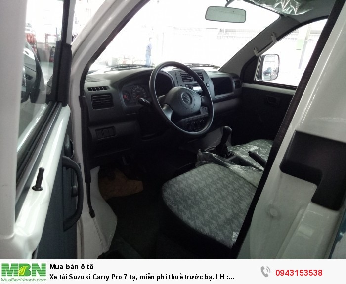 Giá xe tải Suzuki Carry Pro - Suzuki 7 tạ, miễn phí thuế trước bạ.