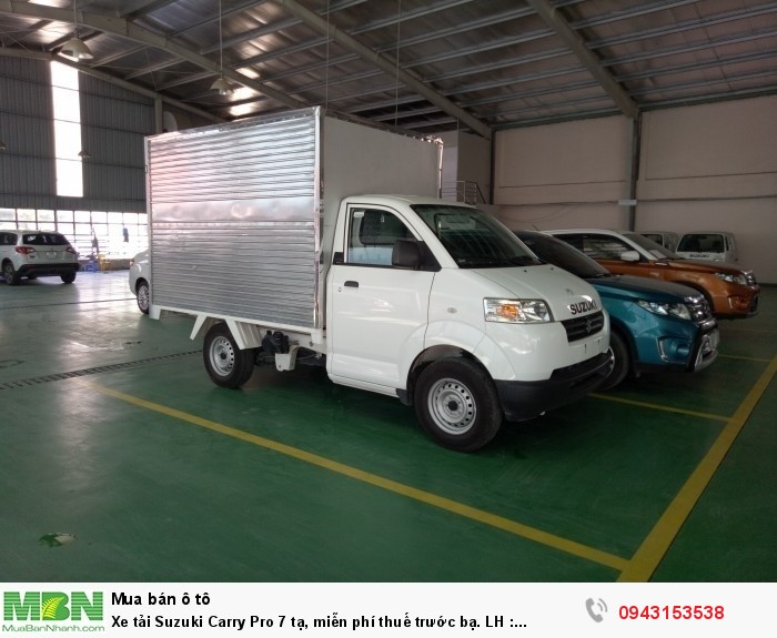 Giá xe tải Suzuki Carry Pro - Suzuki 7 tạ, miễn phí thuế trước bạ.