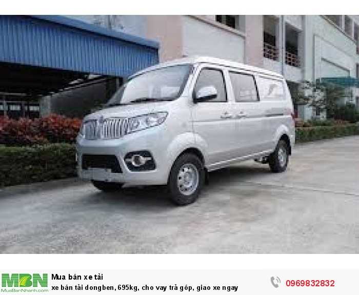 xe bán tải dongben, 695kg, cho vay trả góp, giao xe ngay