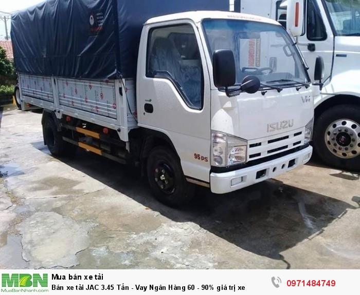 Bán xe tải JAC 3.45 Tấn - Vay Ngân Hàng 60 - 90% giá trị xe