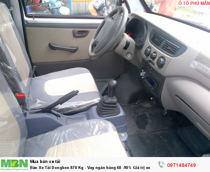 Bán Xe Tải Dongben 870 Kg - Vay ngân hàng 60 -90% Giá trị xe