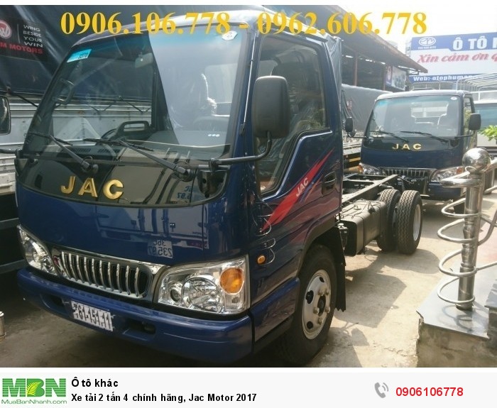 Xe tải 2 tấn 4 chính hãng, Jac Motor 2017