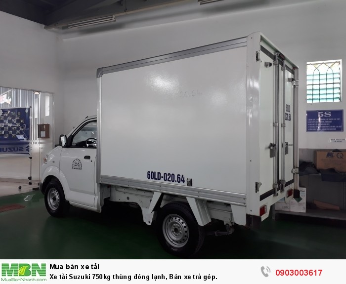 Xe tải Suzuki 750kg thùng đông lạnh, Bán xe trả góp.
