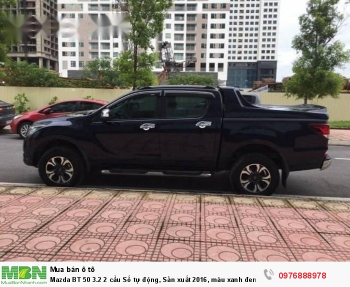 Mazda BT 50 3.2 2 cầu Số tự động, Sản xuất 2016, màu xanh đen