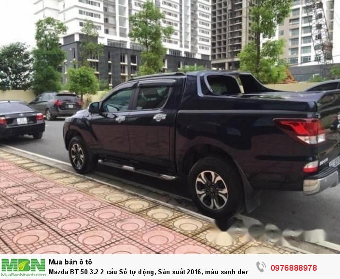 Mazda BT 50 3.2 2 cầu Số tự động, Sản xuất 2016, màu xanh đen