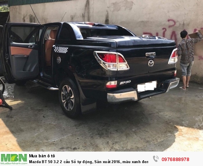 Mazda BT 50 3.2 2 cầu Số tự động, Sản xuất 2016, màu xanh đen