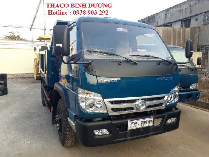 Xe ben Thaco Forland FLD490C 5 tấn, thùng ben 4,1 khối, bán trả góp, liên hệ 0914159099