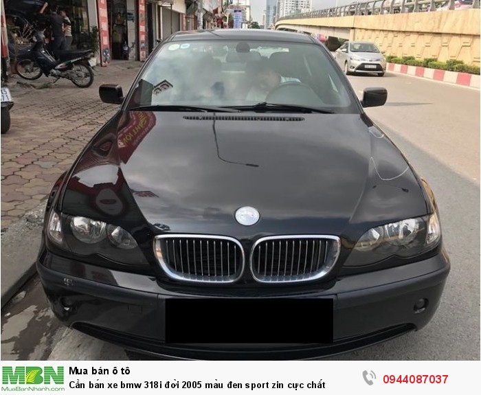 Cần bán xe bmw 318i đời 2005 màu đen sport zin cực chất
