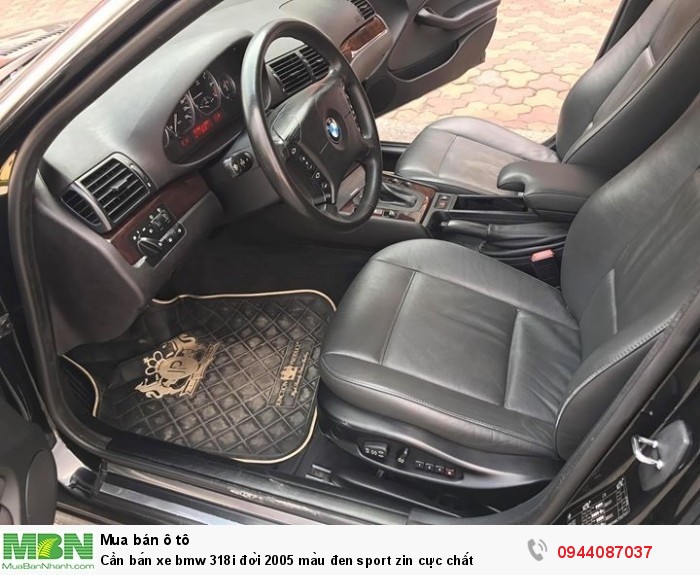 Cần bán xe bmw 318i đời 2005 màu đen sport zin cực chất