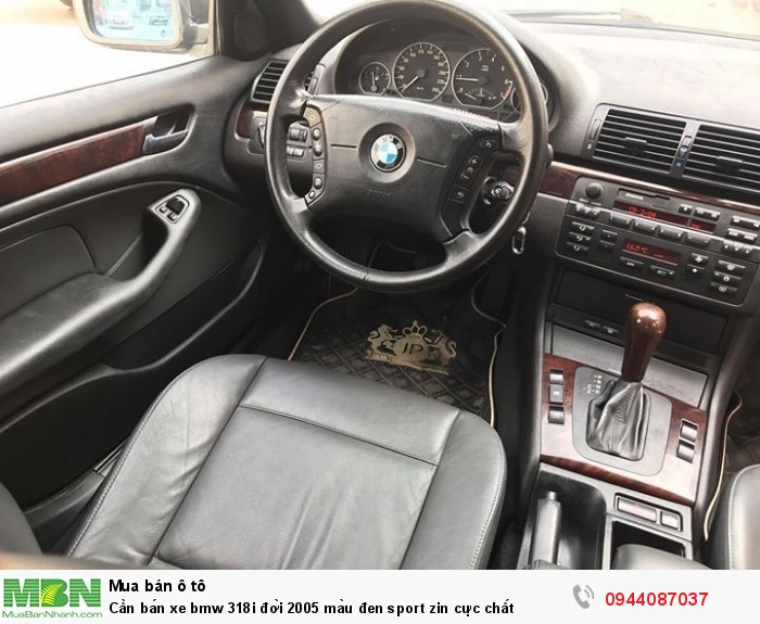 Cần bán xe bmw 318i đời 2005 màu đen sport zin cực chất