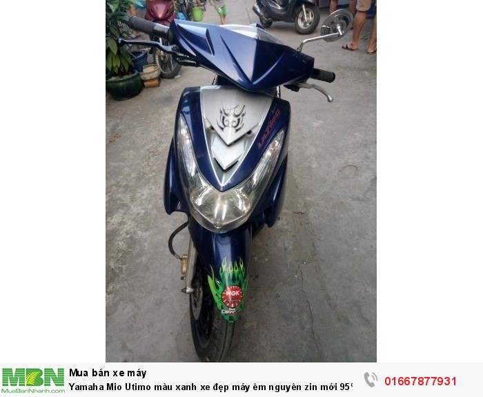 Yamaha Mio Utimo màu xanh xe đẹp máy êm nguyên zin mới 95%