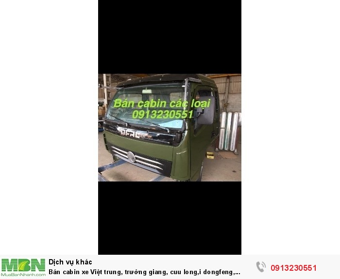 Bán cabin xe Việt trung, trường giang, cuu long,i dongfeng, vinaxuki, jac, huyndai poter, isuzu, hino, kia, vinaxuki, dayun,  veam, chiến thắng đa dạng thaco, dayun, jac, howo, cuu long, Việt trung, trường giang
