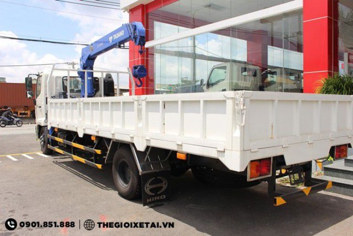Báo Giá Xe Hino 4T7 FC9JLSW gắn cẩu/ Xe Hino 4T7 Gắn Cẩu- Hỗ Trợ Vay 90%- Đại Lý Xe Tải Miền Nam