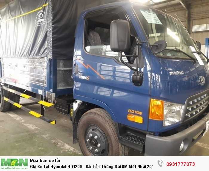 Giá Xe Tải Hyundai HD120SL 8.5 Tấn Thùng Dài 6M Mới Nhất 2018
