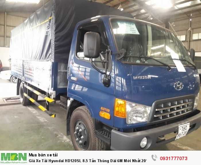Giá Xe Tải Hyundai HD120SL 8.5 Tấn Thùng Dài 6M Mới Nhất 2018 2