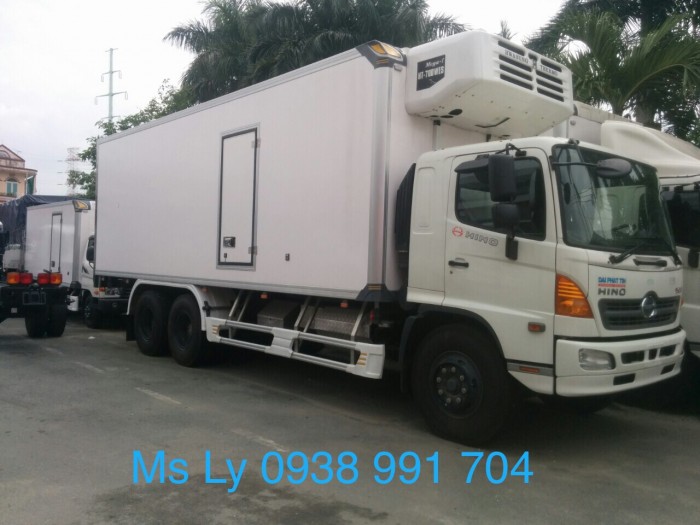 Bán xe tải Hino FL thùng đông lạnh 7m6 (tổng tải trọng 24 tấn)