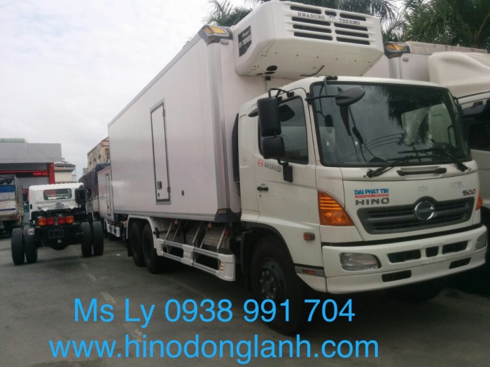 Bán xe tải Hino FL thùng đông lạnh 7m6 (tổng tải trọng 24 tấn)