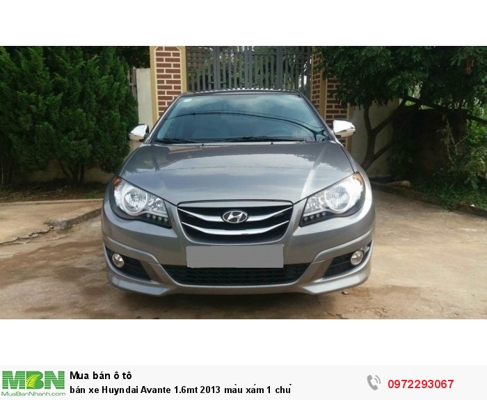 Bán xe Huyndai Avante 1.6mt 2013 màu xám 1 chủ