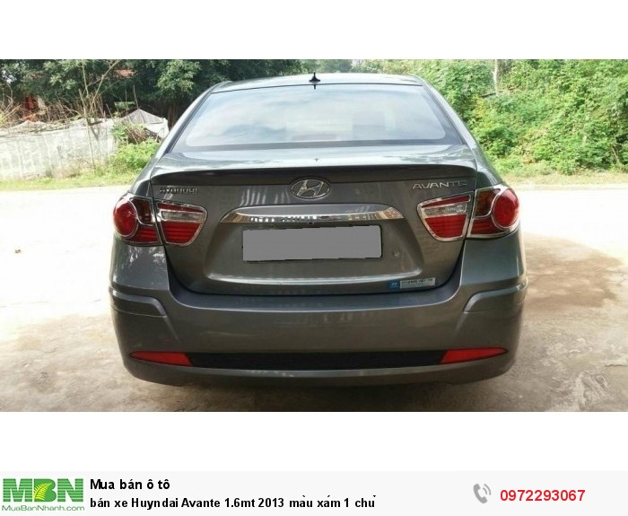 Bán xe Huyndai Avante 1.6mt 2013 màu xám 1 chủ