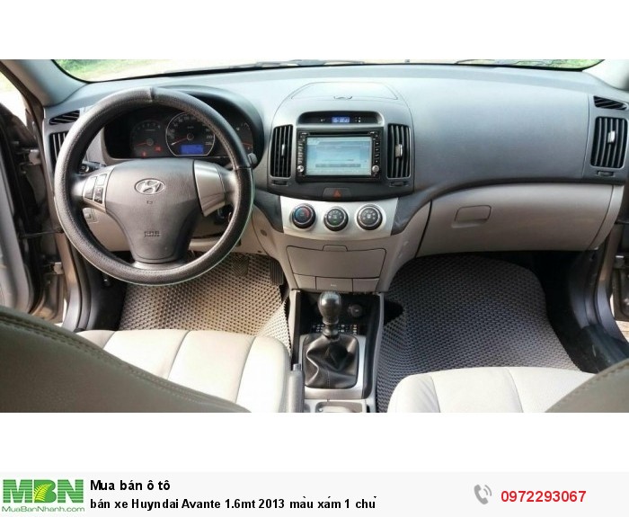 Bán xe Huyndai Avante 1.6mt 2013 màu xám 1 chủ