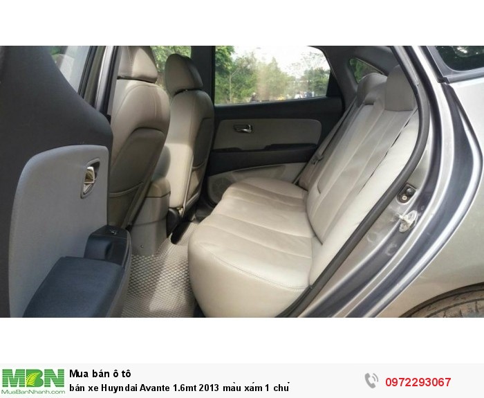 Bán xe Huyndai Avante 1.6mt 2013 màu xám 1 chủ