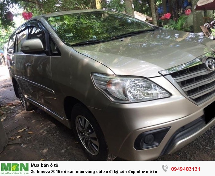 Xe Innova 2016 số sàn màu vàng cát xe đi kỹ còn đẹp như mới em cần bán