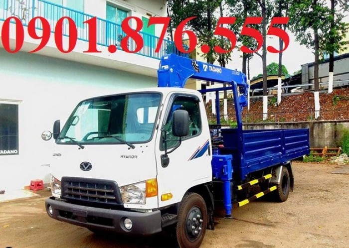 Bán Xe Tải Hyundai HD99, 5T65 Gắn Cẩu Giao Ngay- Hỗ Trợ Vay Vốn 95%, Lãi Suất Ưu Đãi, Đại Lý Xe tải hyundai Lớn Nhất Sài Gòn.