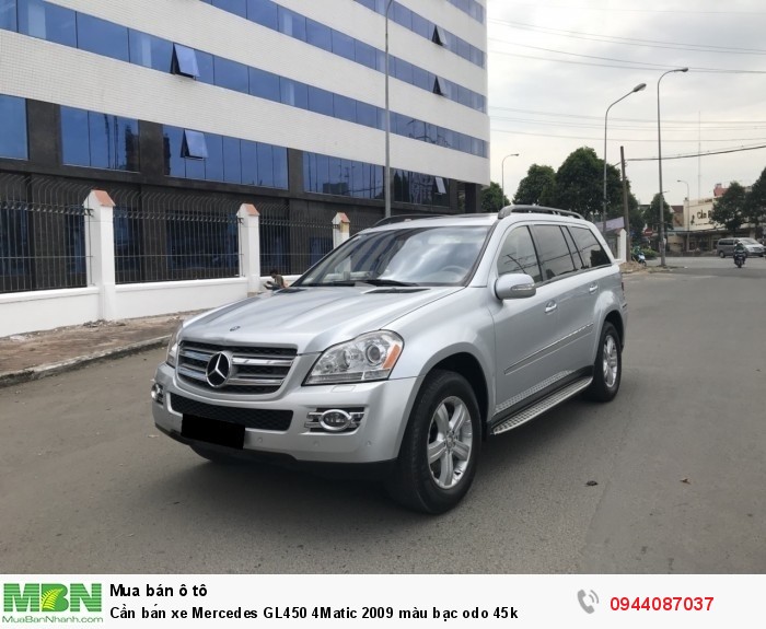 Cần bán xe Mercedes GL450 4Matic 2009 màu bạc odo 45k