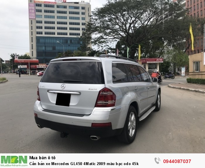 Cần bán xe Mercedes GL450 4Matic 2009 màu bạc odo 45k