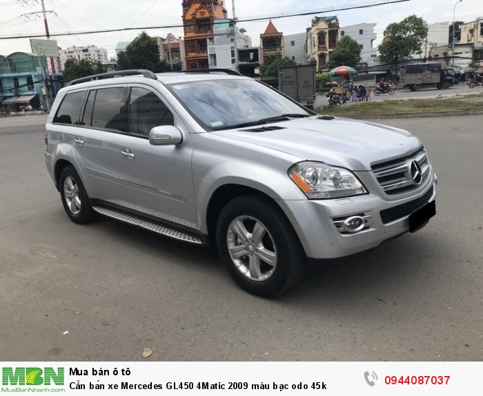 Cần bán xe Mercedes GL450 4Matic 2009 màu bạc odo 45k