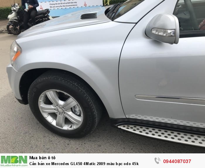 Cần bán xe Mercedes GL450 4Matic 2009 màu bạc odo 45k