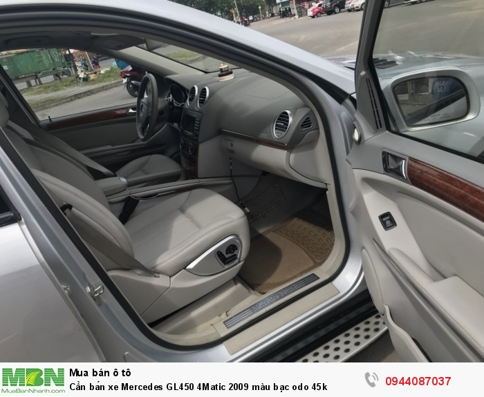 Cần bán xe Mercedes GL450 4Matic 2009 màu bạc odo 45k