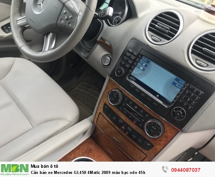 Cần bán xe Mercedes GL450 4Matic 2009 màu bạc odo 45k