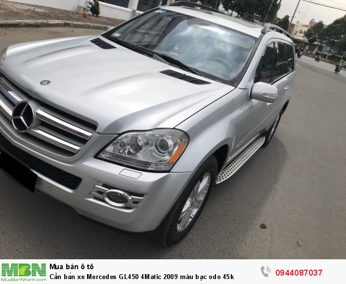 Cần bán xe Mercedes GL450 4Matic 2009 màu bạc odo 45k