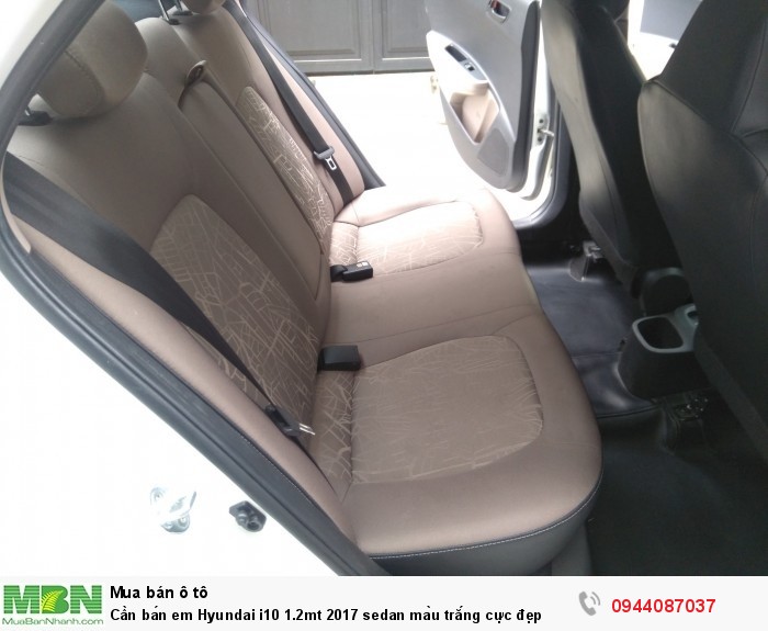 Cần bán em Hyundai i10 1.2mt 2017 sedan màu trắng cực đẹp