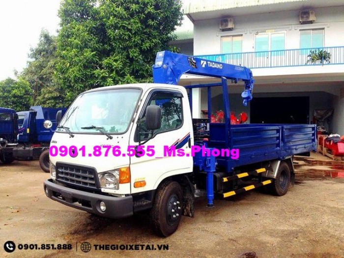 Cần Bán Xe Tải Hyundai 5T65 HD99 Gắn Cẩu Trả góp 90%- Xe Tải Hyundai 5T65 Giá Tốt- Đại Lý Xe Tải Tại Tp.HCM.