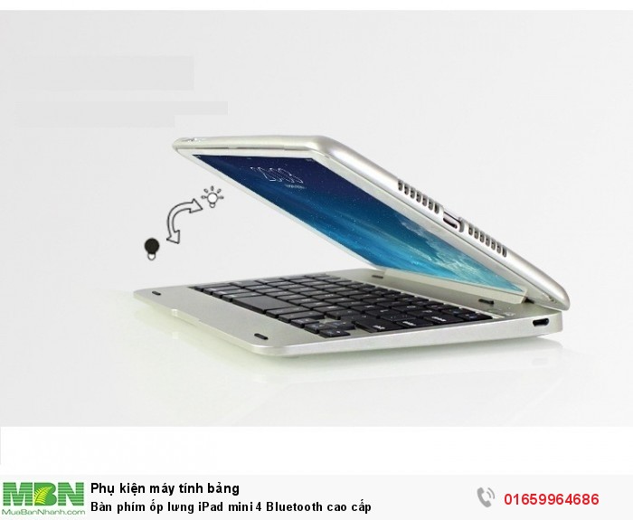 Bàn phím ốp lưng iPad mini 4 Bluetooth cao cấp9