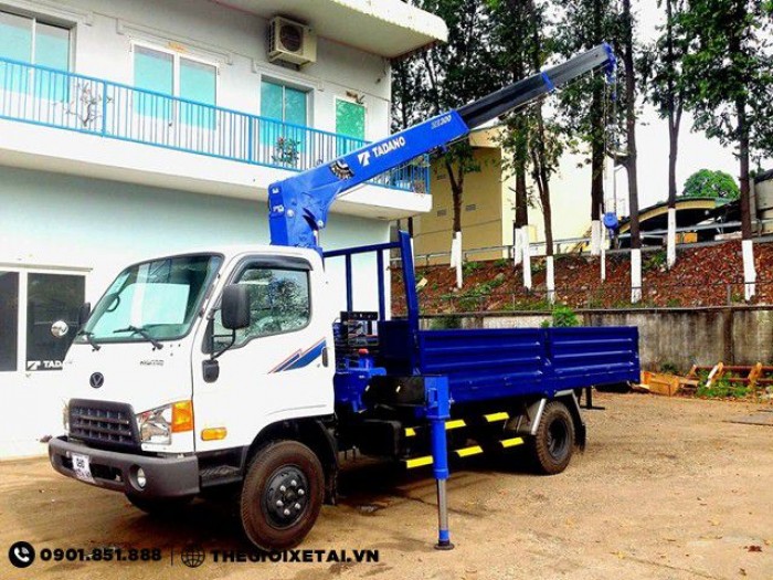 Cần Bán Xe Tải Hyundai 5T4 HD99 Gắn Cẩu Trả góp 90% - Đại Lý Xe Tải Tại Tp.HCM.
