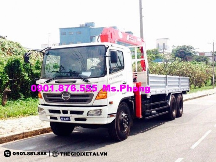 Cần Bán Xe Tải Hino 6 Tấn Gắn Cẩu Trả góp 90%- Xe Tải Hino 6 Tấn/ 6T FC Gắn Cẩu Giá Tốt- Đại Lý Xe Tải Tại Tp.HCM.