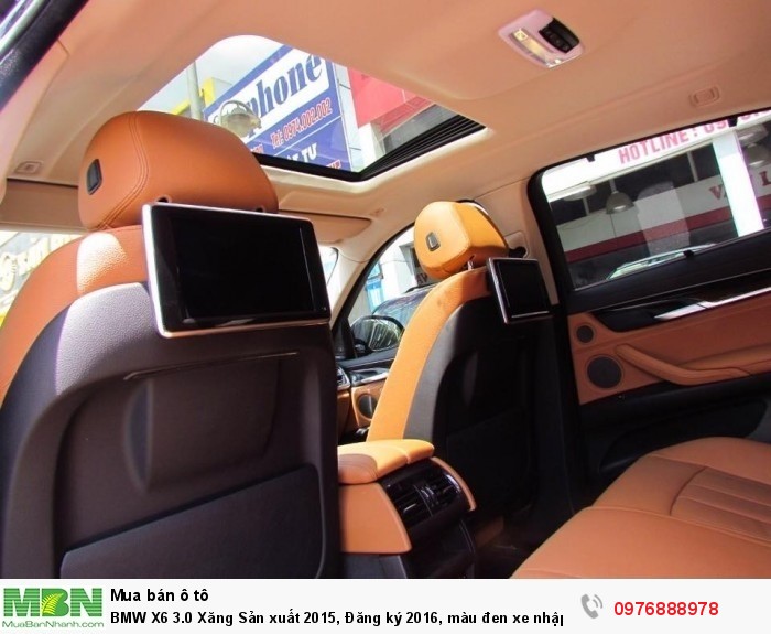 BMW X6 3.0 Xăng Sản xuất 2015, Đăng ký 2016, màu đen xe nhập khẩu