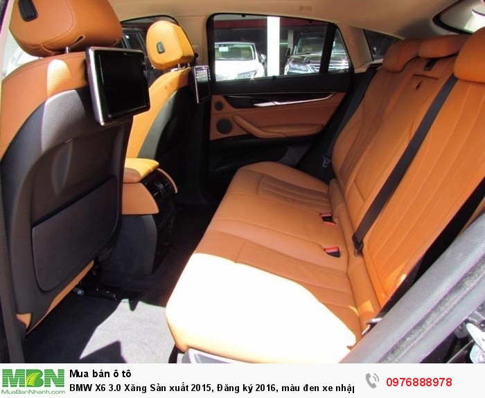 BMW X6 3.0 Xăng Sản xuất 2015, Đăng ký 2016, màu đen xe nhập khẩu