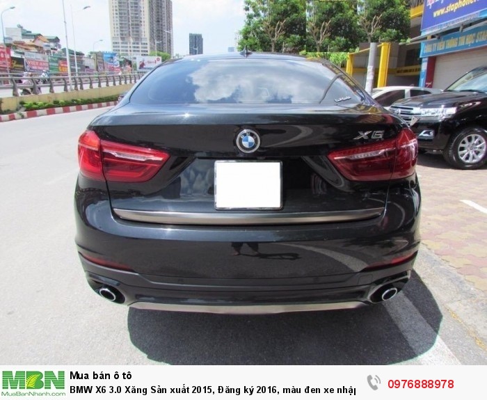 BMW X6 3.0 Xăng Sản xuất 2015, Đăng ký 2016, màu đen xe nhập khẩu