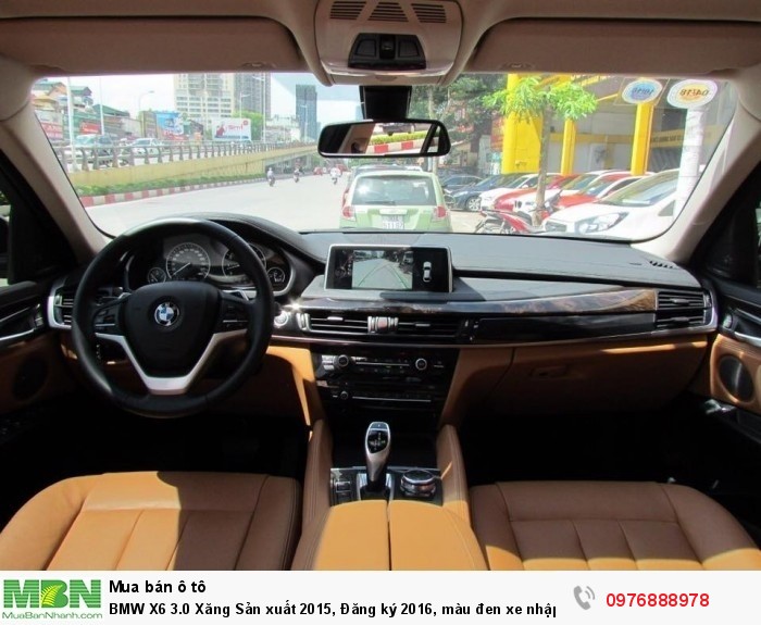 BMW X6 3.0 Xăng Sản xuất 2015, Đăng ký 2016, màu đen xe nhập khẩu
