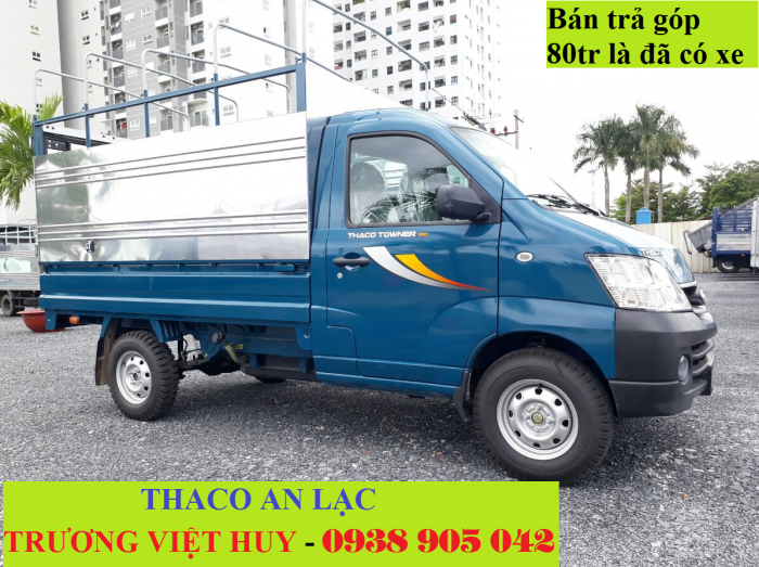 Cần bán xe tải thaco towner990 thùng kín, mui bạt, thùng lửng đời 2017 tải trọng 990kg và có bán trả góp