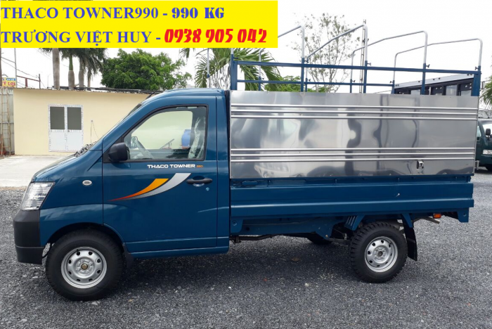 Cần bán xe tải thaco towner990 thùng kín, mui bạt, thùng lửng đời 2017 tải trọng 990kg và có bán trả góp