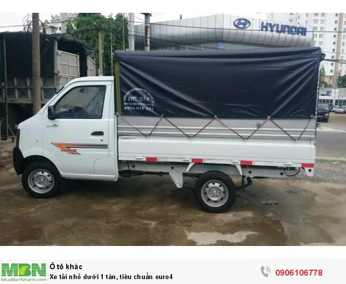 Xe tải nhỏ dưới 1 tán, tiêu chuẩn euro4