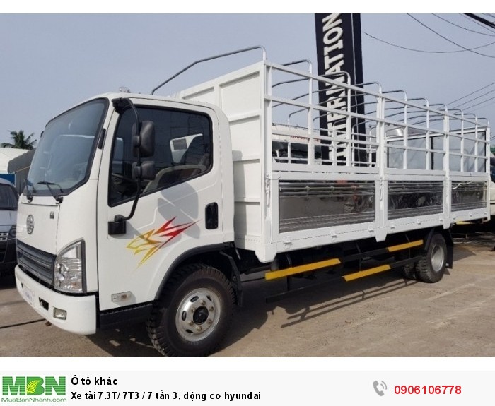 Xe tải 7.3T/ 7T3 / 7 tấn 3, động cơ Hyundai